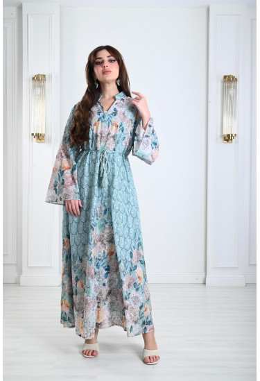 جلابيات نسائية بنقوشات من الزهور