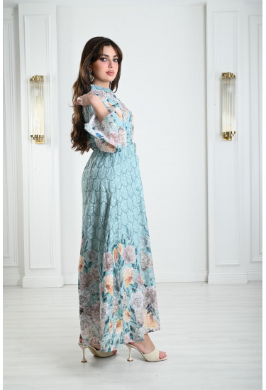 جلابيات نسائية بنقوشات من الزهور