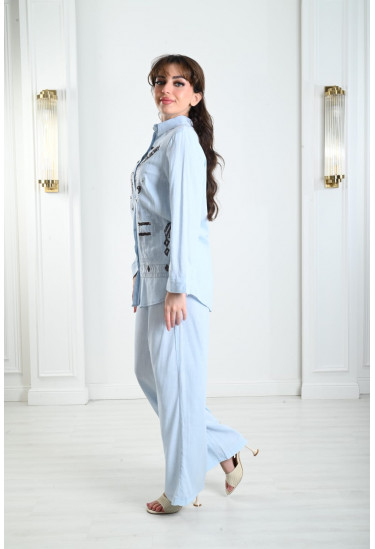 طقم نسائي كاجول مطرز