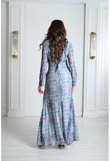 فستان نسائي انيق بكشكشة رقيقة