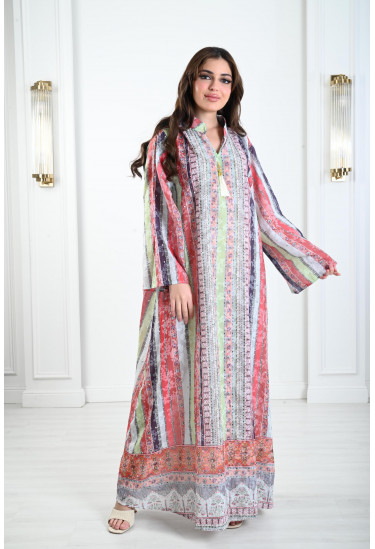 جلابيات نسائية مخططة و ملونة