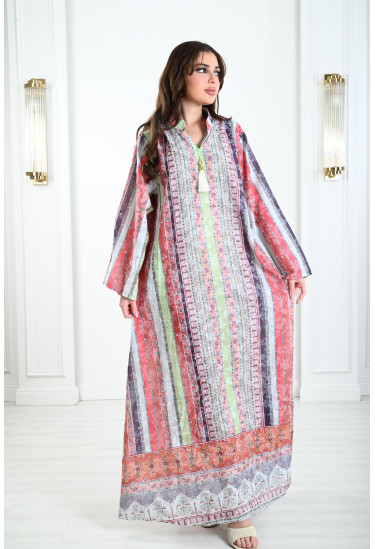 جلابيات نسائية مخططة و ملونة