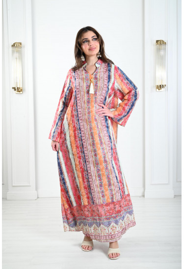 جلابيات نسائية مخططة و ملونة