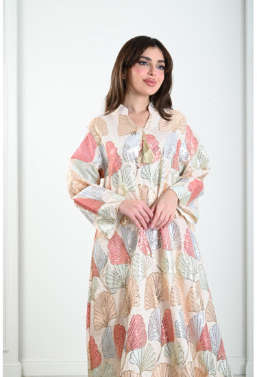 جلابيات نسائية طويلة مطرزة بالترتر جلابيات نسائية طويلة مطرزة بالترتر