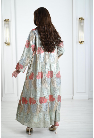 جلابيات نسائية طويلة مطرزة بالترتر جلابيات نسائية طويلة مطرزة بالترتر