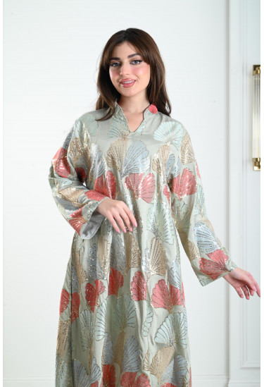 جلابيات نسائية طويلة مطرزة بالترتر جلابيات نسائية طويلة مطرزة بالترتر