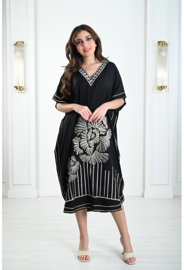 جلابية ميدي نسائية مطرزة