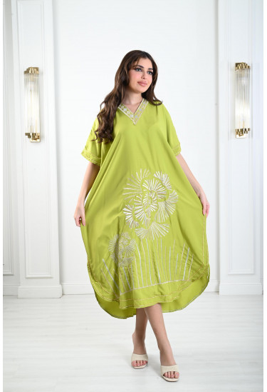 جلابية ميدي نسائية مطرزة