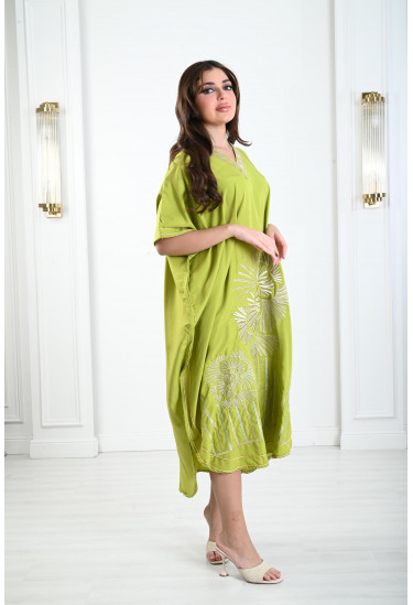 جلابية ميدي نسائية مطرزة