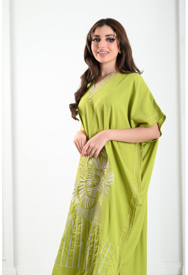 جلابية ميدي نسائية مطرزة