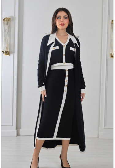 طقم نسائي راقي 3 قطع