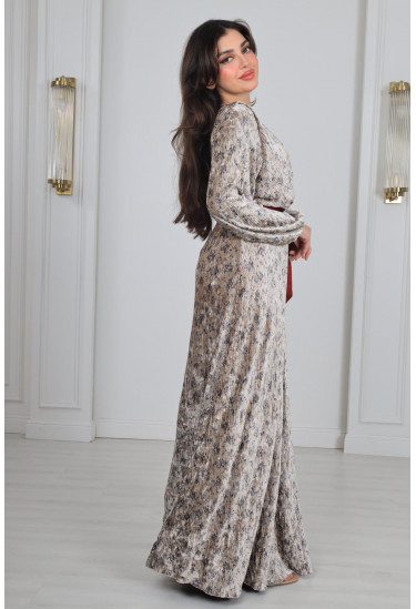 فساتين سهرة فاخرة منقوشة