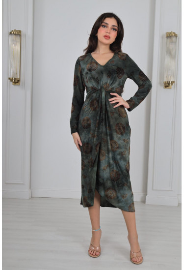 فستان ميدي بقصة أنثوية ناعمة فستان ميدي بقصة أنثوية ناعمة