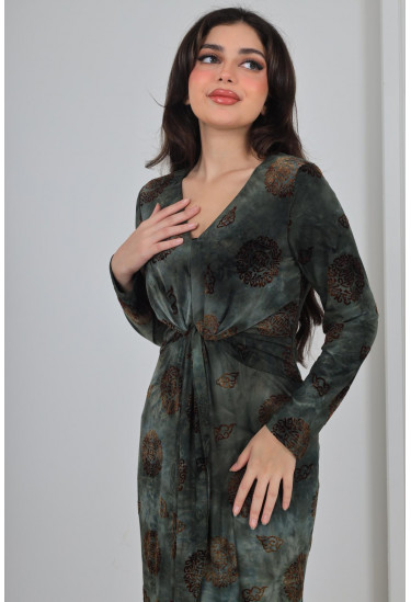 فستان ميدي بقصة أنثوية ناعمة فستان ميدي بقصة أنثوية ناعمة