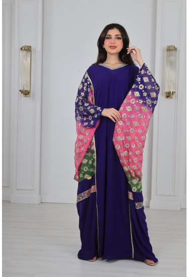 جلابية نسائية بنمط كيمونو 