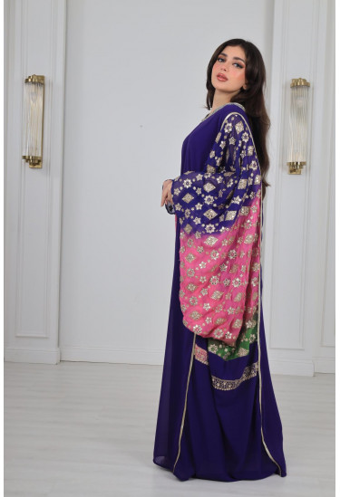 جلابية نسائية بنمط كيمونو 