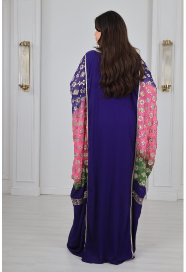 جلابية نسائية بنمط كيمونو 