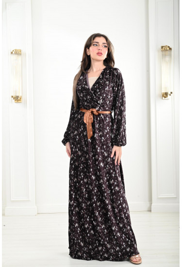 فساتين سهرة فاخرة منقوشة