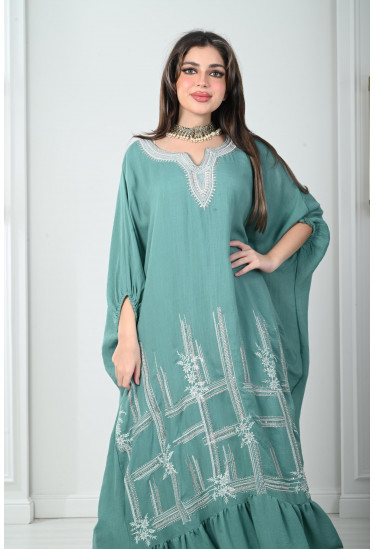 جلابية فضفاضة نمط كيمونو رقيق 