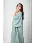جلابية نسائية كيمونو مطرزة بالكامل