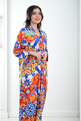 جلابية نسائية بألوان ذاهية 