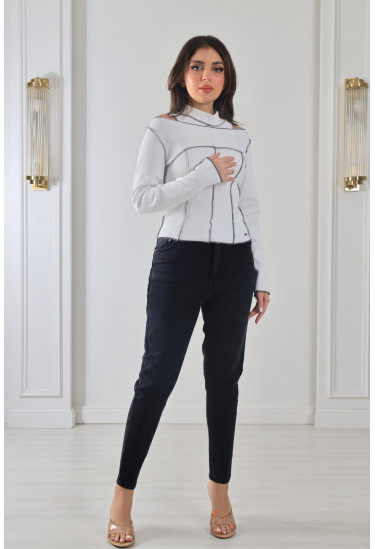 بلوزة محبوكة عصرية