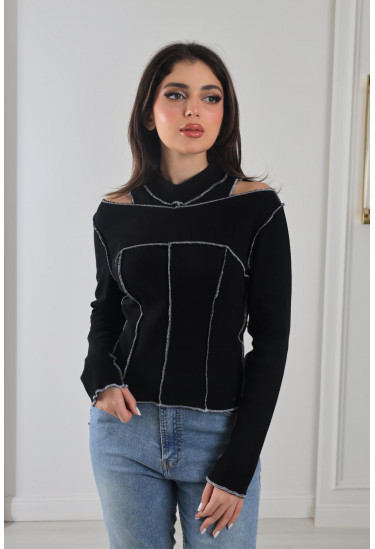 بلوزة محبوكة عصرية