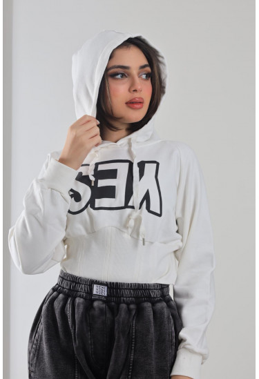 بلوزة قصيرة بخصر كورسيه