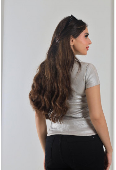 بلوزة كاجوال بنسيج مميز بلوزة كاجوال بنسيج مميز