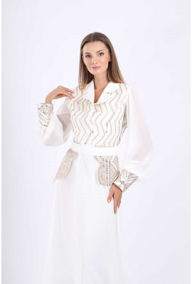 قفطان مغربي بتصميم بليزر