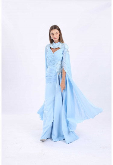 فستان نسائي بأكمام كيب 