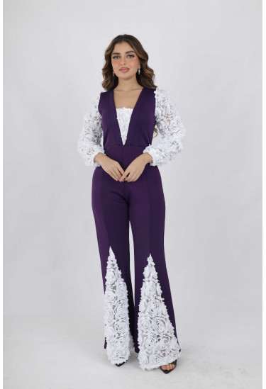 جامبسوت نسائي بأكمام دانتيل مميزة جامبسوت نسائي بأكمام دانتيل مميزة