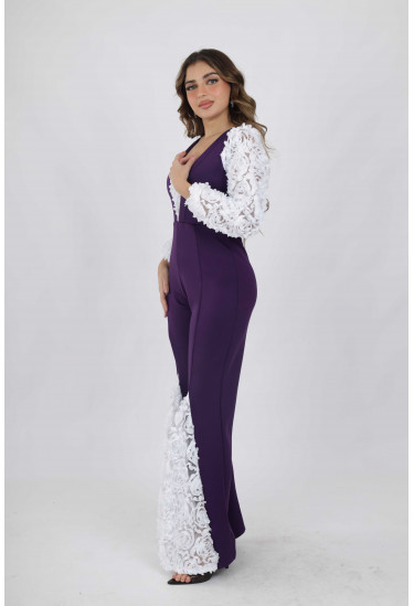 جامبسوت نسائي بأكمام دانتيل مميزة جامبسوت نسائي بأكمام دانتيل مميزة