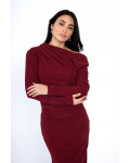 فستان لامع بكتف واحد (One-Shoulder) فستان لامع بكتف واحد (One-Shoulder)