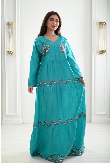 جلابيات نسائية بأدوار مكشكشة واسعة