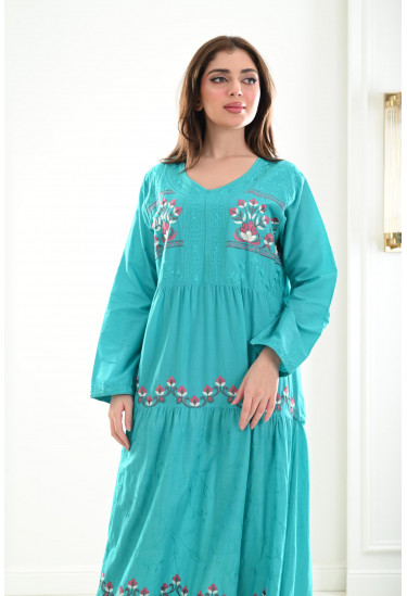 جلابيات نسائية بأدوار مكشكشة واسعة