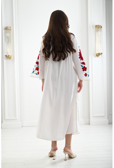 جلابية نسائية ميدي من الركامه جلابية نسائية ميدي من الركامه