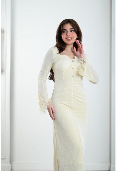 فستان نسائي ماكسي بقصة برنسيس فستان نسائي ماكسي بقصة برنسيس