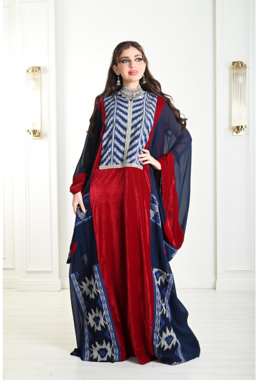 جلابية نسائية فضفاضة ملونة