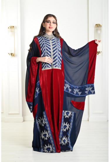 جلابية نسائية فضفاضة ملونة