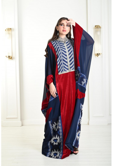 جلابية نسائية فضفاضة ملونة