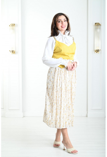 فستان ميدي بتصميم عصري جذاب