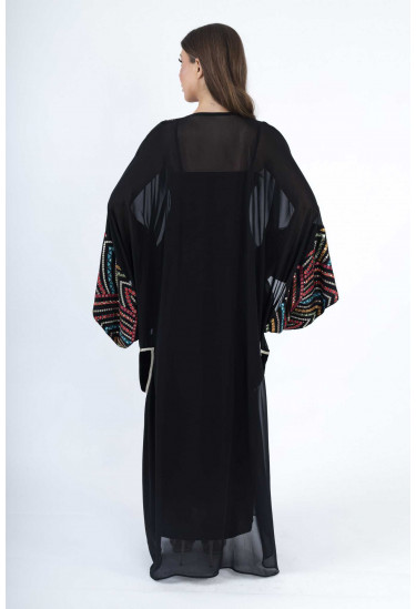 جلابية نسائية بخيوط ملونة