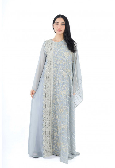 جلابية نسائية بتطريز رقيق