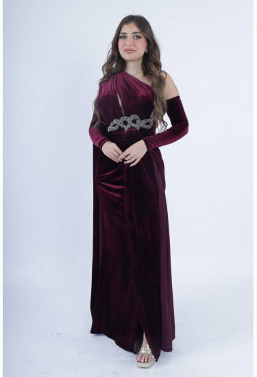 فستان نسائي مخملي مميز