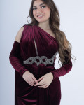 فستان نسائي مخملي مميز