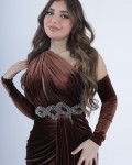 فستان نسائي مخملي مميز