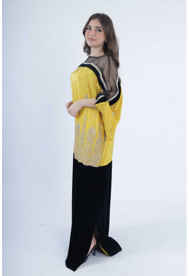 جلابية نسائية طويلة للمناسبات