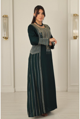 جلابية نسائية بتطريز شرقي مميز