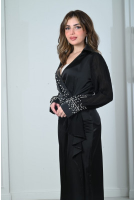 فستان سهرة فاخر بتصميم مميز